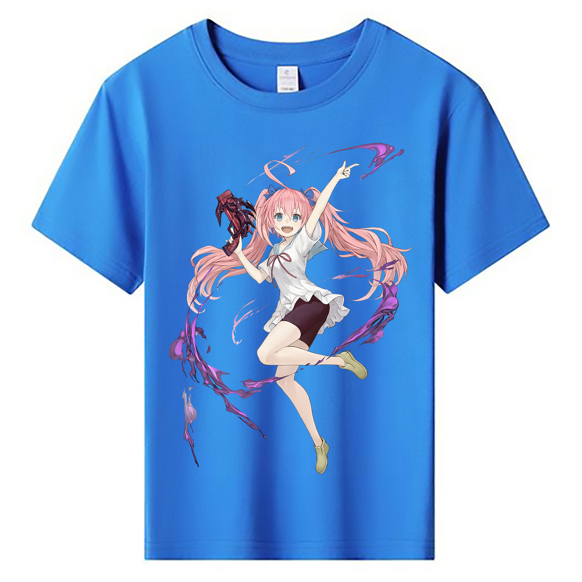 （画像用） 転スラ Regarding Reincarnated to Slime 綿100％キッズTシャツ（フロントプリント）